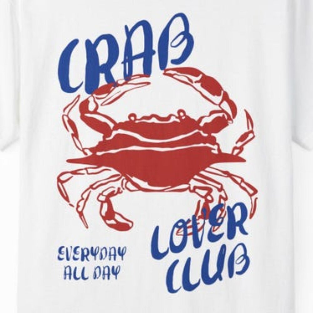 Crab Lover Club T-Shirt β Seafood Lover Tee β Coastal Summer Shirt - Picture 2 of 3